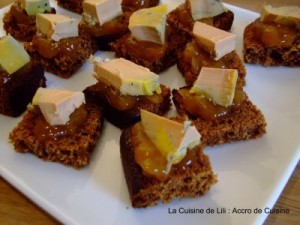 Canapé de foie gras