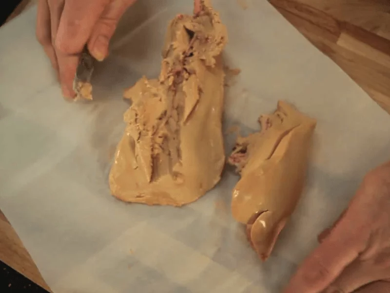 déveiner le foie gras